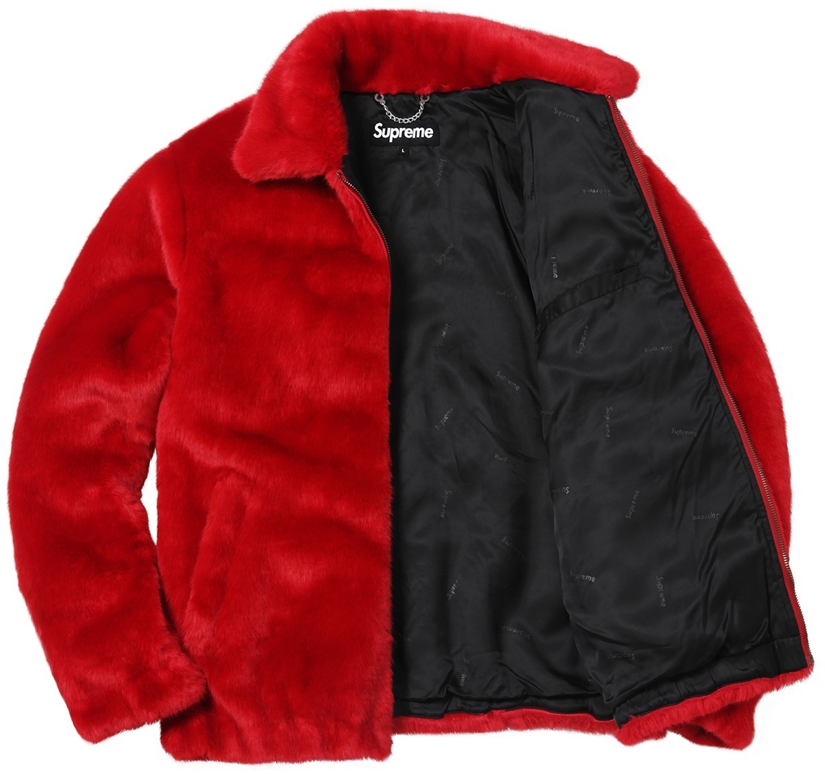 Faux Fur Bomber Jacket view 3